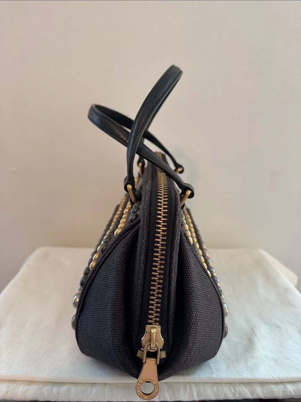Marc by Marc Jacobs Thunderdome Studded Doctor Bag in Canvas